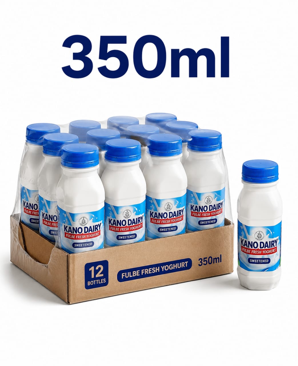 Sweeten Fresh Yoghurt - 350ml ₦9,600 / Package 12 Bottles. ₦800 each