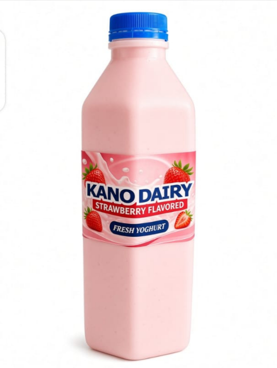 Strawberry Flavored Fresh Yoghurt -1L ₦28,800 / Package 12 Bottles • ₦2,400 each